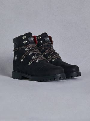 Muške Tommy Hilfiger TOMMYXTIMBERLAND Waterproof Hiking Čizme Crna | TH125QCH