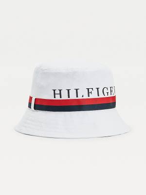 Muške Tommy Hilfiger Tape Bucket Kape Bela | TH201CFK