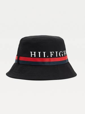 Muške Tommy Hilfiger Tape Bucket Kape Crna | TH179QDZ