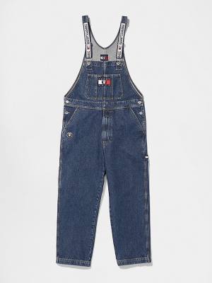 Muške Tommy Hilfiger Tommy X AAPE Denim Dungarees Farmerke Denim Plava | TH587RJK