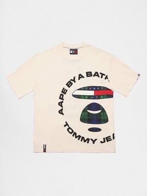 Muške Tommy Hilfiger Tommy X AAPE Majice Bež | TH452HMK