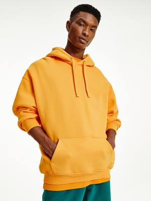 Muške Tommy Hilfiger Tonal Logo Duks Hoodie Žuta | TH901FHJ