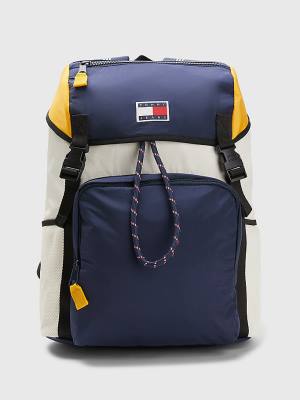 Muške Tommy Hilfiger Travel Flap Backpack Torbe Plava | TH508KMF