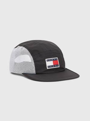 Muške Tommy Hilfiger Travel Mesh Cap Kape Crna | TH901CRB