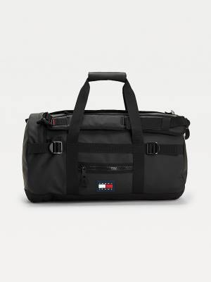 Muške Tommy Hilfiger Urban Tommy Badge Two-Way Duffle Torbe Crna | TH538LBM