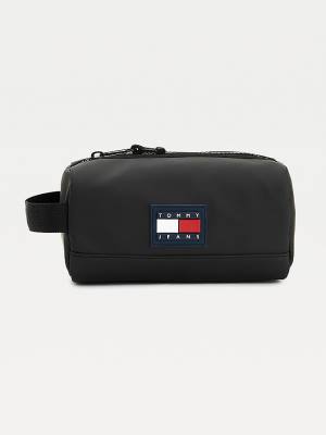 Muške Tommy Hilfiger Urban Zipped Washbag Torbe Crna | TH624EMK