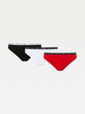 Ženske Tommy Hilfiger 3-Pack Recycled Cotton Thongs Donji veš Bela | TH260AJZ