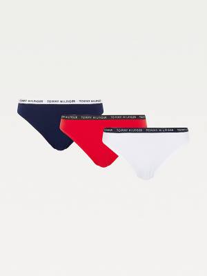 Ženske Tommy Hilfiger 3-Pack Recycled Cotton Briefs Donji veš Bela | TH496TNX