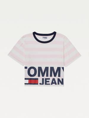 Ženske Tommy Hilfiger Adaptive Organic Cotton Majice Roza | TH039SCZ