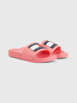 Ženske Tommy Hilfiger Badge Slides Sandale Roza | TH478UTI