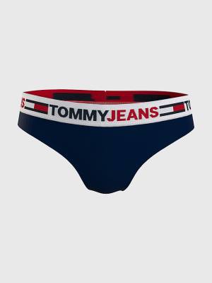 Ženske Tommy Hilfiger Curve Logo Waistband Brazilian Briefs Donji veš Plava | TH714XIV