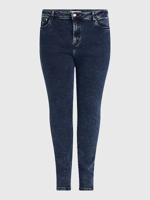 Ženske Tommy Hilfiger Curve Melany Ultra High Rise Super Skinny Farmerke Denim Plava | TH691YVP