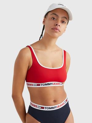 Ženske Tommy Hilfiger Cutout Detail Bikini Bralette Kupaći Kostimi Crveni | TH052FXS