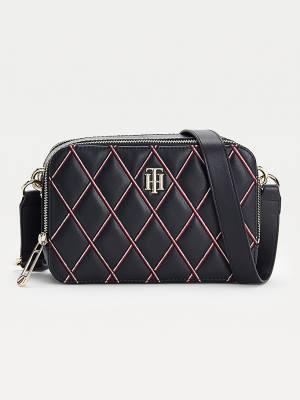 Ženske Tommy Hilfiger Diamond Quilted Monogram Camera Torbe Plava | TH045LZI