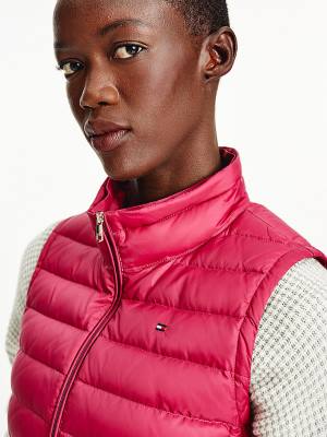 Ženske Tommy Hilfiger Essential Removable Hood Down Vest Kaputi Crveni | TH021FOI