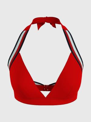 Ženske Tommy Hilfiger Fixed Triangle Bikini Top Kupaći Kostimi Crveni | TH517QXF