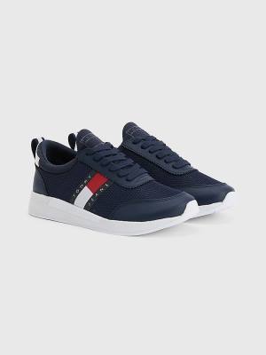 Ženske Tommy Hilfiger Flexi Knitted Patike Plava | TH036EBG