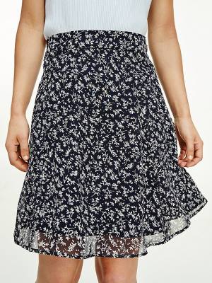 Ženske Tommy Hilfiger Floral Chiffon Relaxed Fit Mini Suknje Plava | TH564EOG