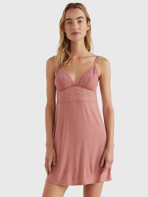 Ženske Tommy Hilfiger Floral Lace Stretch Modal Nightdress Pidžama Narandžasta | TH543XUW