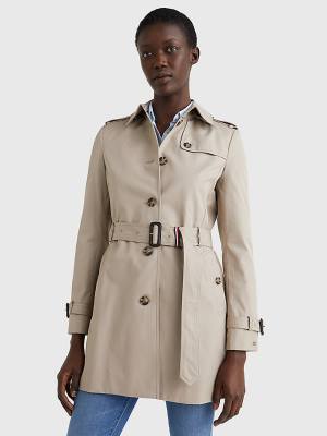 Ženske Tommy Hilfiger Heritage Single Breasted Trench Kaputi Siva | TH628NGW