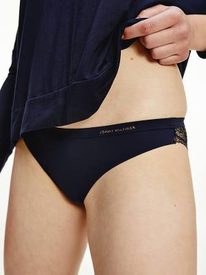 Ženske Tommy Hilfiger Lace Back Brazilian Briefs Donji veš Plava | TH875JRL