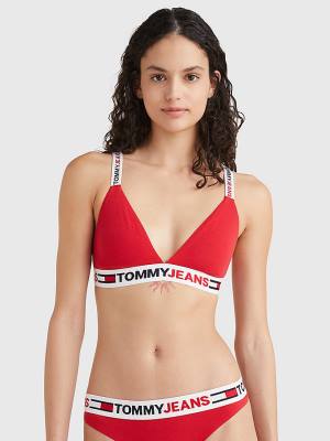 Ženske Tommy Hilfiger Logo Underband Triangle Bra Donji veš Crveni | TH413UGF