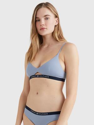 Ženske Tommy Hilfiger Logo Waistband Bikini Bralette Kupaći Kostimi Plava | TH167KQO