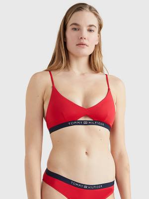Ženske Tommy Hilfiger Logo Waistband Bikini Bralette Kupaći Kostimi Crveni | TH932OAN