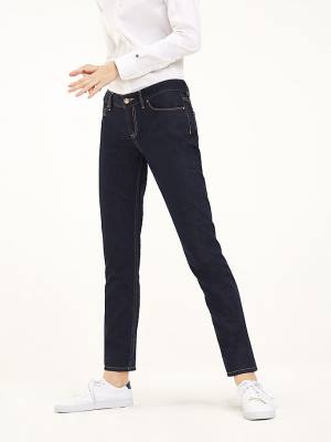 Ženske Tommy Hilfiger Milan Heritage Organic Cotton Farmerke Denim Plava | TH390GTJ