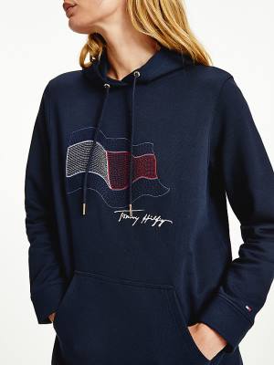 Ženske Tommy Hilfiger Motion Flag Haljine Plava | TH615BTY