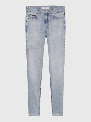 Ženske Tommy Hilfiger Nora Mid Rise Skinny Ankle Farmerke Denim Plava | TH854EXO