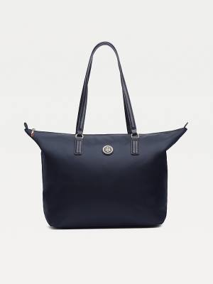 Ženske Tommy Hilfiger Nylon Blend Tote Torbe Plava | TH956LSE