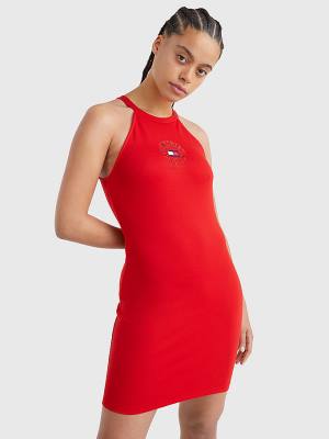 Ženske Tommy Hilfiger Racerback Bodycon Haljine Crveni | TH859APQ