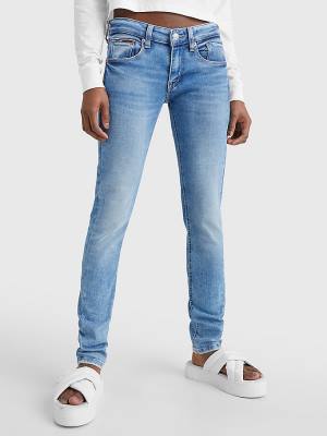 Ženske Tommy Hilfiger Scarlett Low Rise Skinny Farmerke Denim Plava | TH081ORS