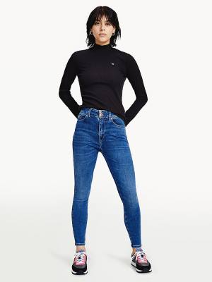 Ženske Tommy Hilfiger Shape High Rise Skinny Farmerke Denim Plava | TH203PSV