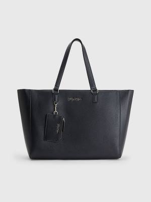 Ženske Tommy Hilfiger Signature Logo Tote Torbe Plava | TH459QJG