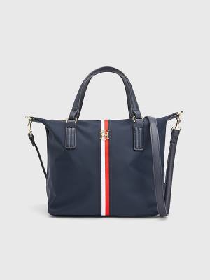 Ženske Tommy Hilfiger Small Signature Tote Torbe Plava | TH690MKC