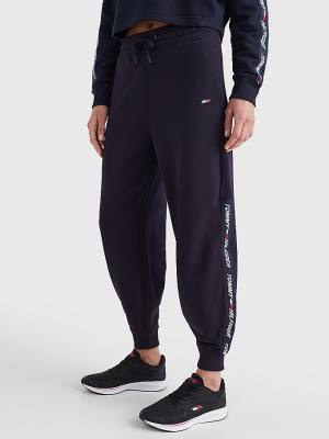 Ženske Tommy Hilfiger Sport TH Cool Relaxed Fit Joggers Pantalone Plava | TH419GTP