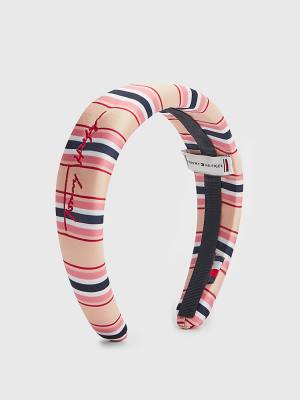 Ženske Tommy Hilfiger TH Modern Iconic Signature Headband Kape Roza | TH186SZF