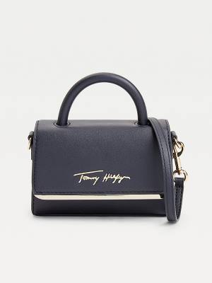 Ženske Tommy Hilfiger TH Modern Small Bar Torbe Plava | TH276PRF