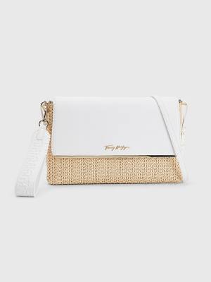 Ženske Tommy Hilfiger TH Modern Straw Clutch Torbe Bela | TH041OXK