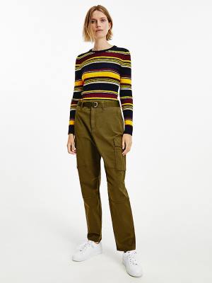 Ženske Tommy Hilfiger Tapered Cargo Pantalone Braon | TH513KOB