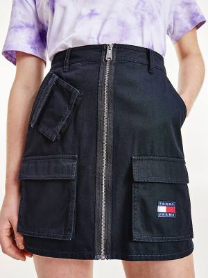 Ženske Tommy Hilfiger Tommy Badge Multi-Pocket Mini Suknje Crna | TH325DRF