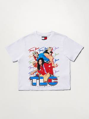 Ženske Tommy Hilfiger Tommy Revisited TLC Cropped Majice Bela | TH865SGY